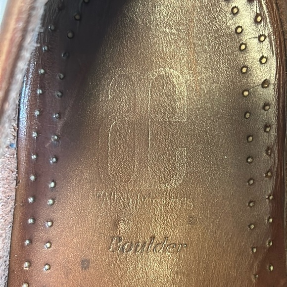 Allen Edmonds Boulder Venetian Driving 2-Tone Brown Loafer Shoes Men’s 9D